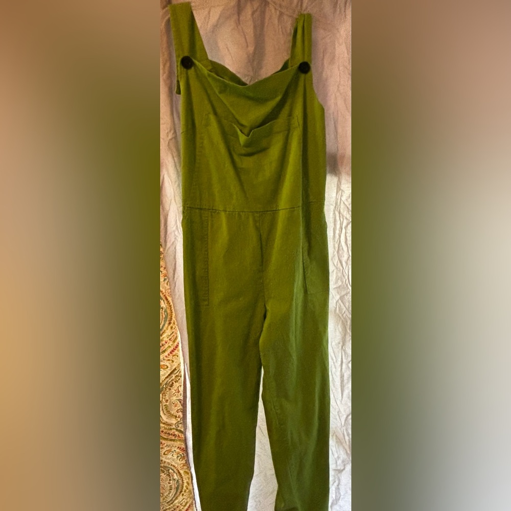 Rare Nooworks Twill overalls, Lime Green, Great Used Condition, 3XL
